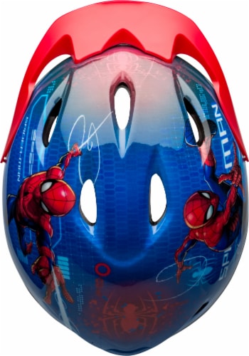 Spider-Man Children's Bicycle Helmet Perspective: top