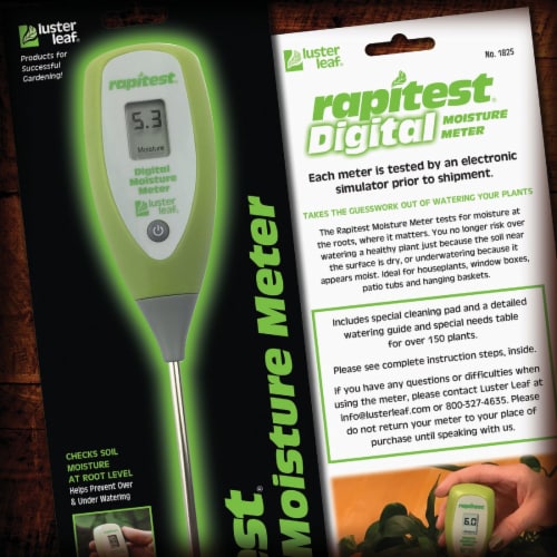 Luster Leaf® Rapitest® Digital Soil Moisture Meter Perspective: top