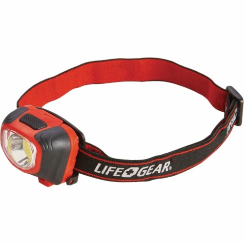 Life Gear® Storm Proof Headlamp - Red / Black Perspective: top
