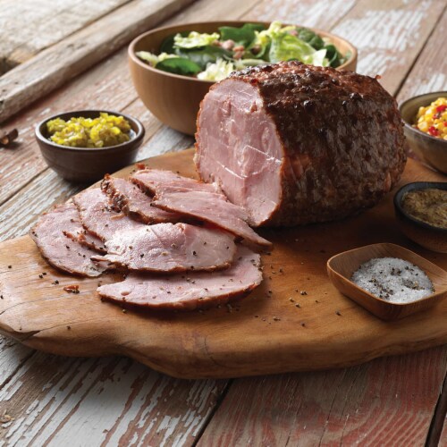 Kentucky Legend® Half Fully Cooked Boneless Brown Sugar Smoked Ham Perspective: top
