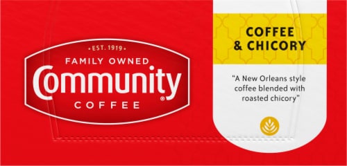 Community® Coffee and Chicory Medium-Dark Roast K-Cup® Coffee Pods Perspective: top
