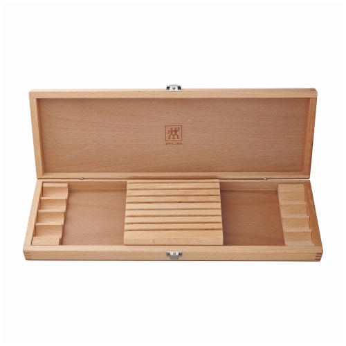 ZWILLING 8-pc Stainless Steel Steak Knife Set w/Presentation Case Perspective: top