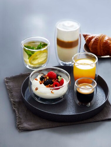 ZWILLING Sorrento 2-pc Double-Wall Glass Bowl Set Perspective: top