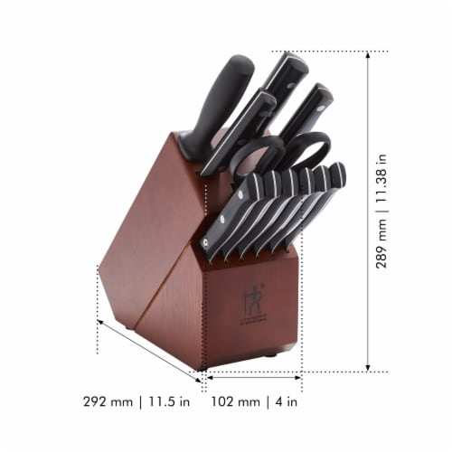 HENCKELS Dynamic 12-pc Knife Block Set - Acacia Perspective: top