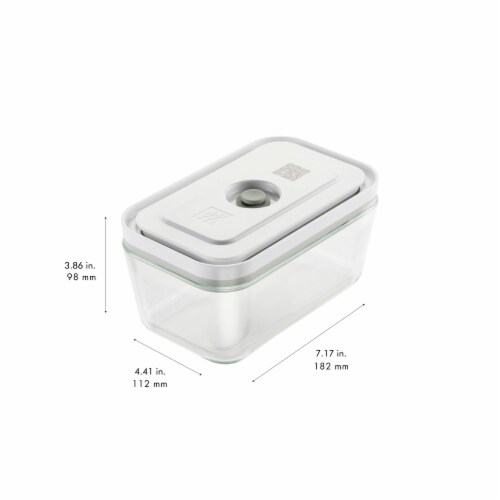 ZWILLING Fresh & Save Glass Airtight Food Storage Container, Meal Prep Container - Medium Perspective: top