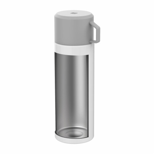 ZWILLING Thermo 33.8 oz Beverage Bottle - Silver-White Perspective: top