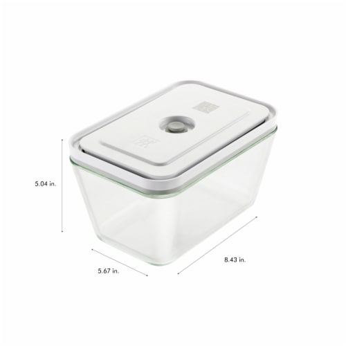 ZWILLING Fresh & Save 2-pc Glass Airtight Food Storage Container, Meal Prep Container - Large Perspective: top