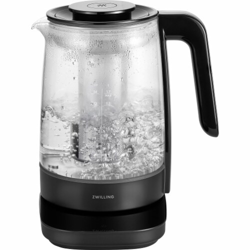 ZWILLING Enfinigy Glass Kettle, Tea Kettle, Black Perspective: top
