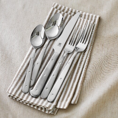 Zwilling Porterhouse 45-pc 18/10 Stainless Steel Flatware Set Perspective: top