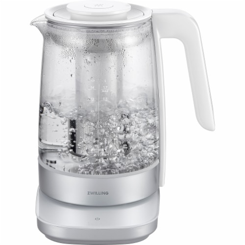 ZWILLING Enfinigy Glass Kettle, Tea Kettle, Silver Perspective: top