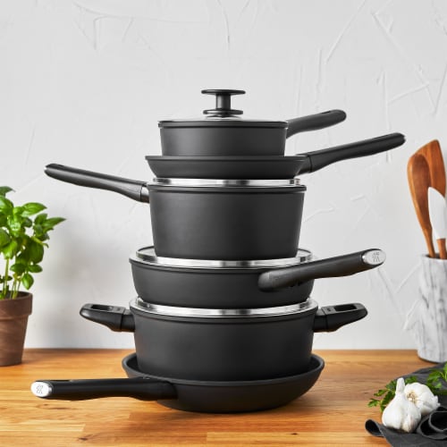 ZWILLING Madura Plus Forged 10-pc Aluminum Nonstick Cookware Set Perspective: top