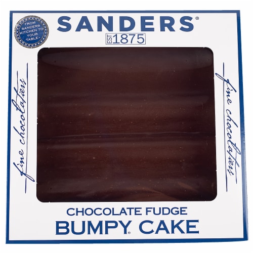 Sanders® Chocolate Fudge Bumpy Cake Perspective: top