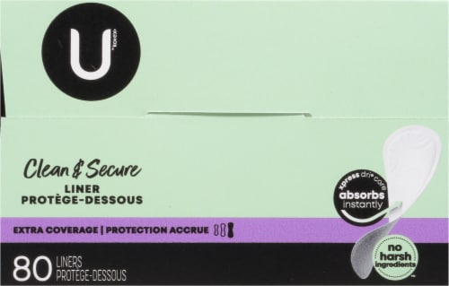 U by Kotex® Security® Lightdays® Extra-Coverage Panty Liners Perspective: top