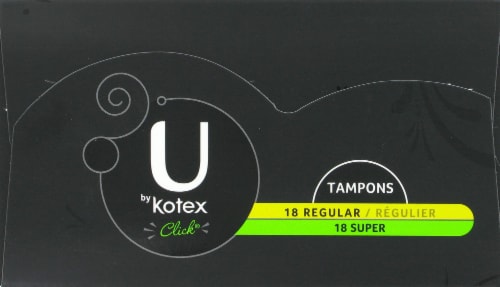 U by Kotex Regular and Super Tampons Perspective: top