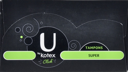 U By Kotex Click Super Tampons Perspective: top