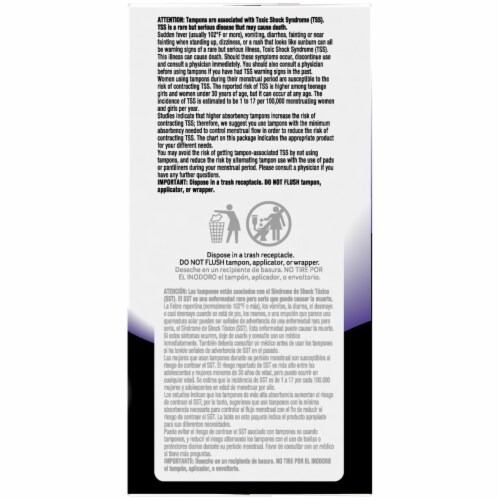 U by Kotex Security Super Plus Tampons Perspective: top
