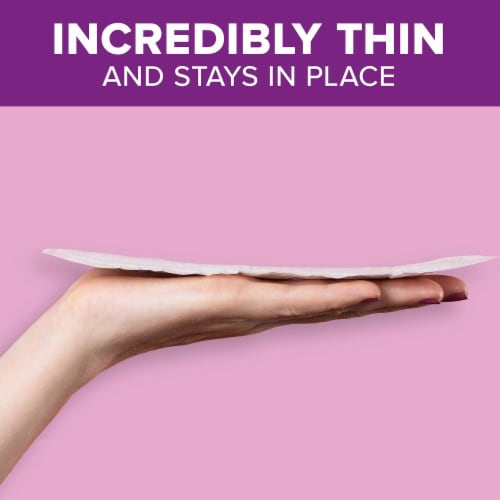 Poise Daily Incontinence Panty Liners Two Drop Very Light Regular Pantiliners Perspective: top