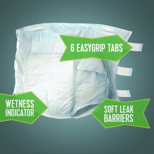 Depend Incontinence Brief L Overnight, 35458, Maximum, 16 Ct Perspective: top