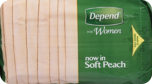 Depend for Women Large Underwear Perspective: top