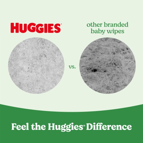 Huggies Natural Care Unscented Sensitive Baby Wipes Perspective: top