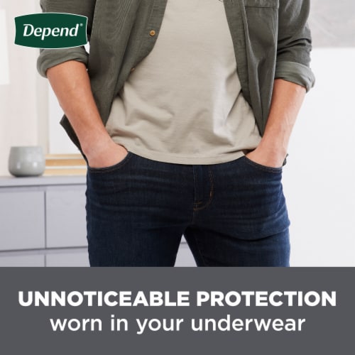 Depend Shields Bladder Control Shields Incontinence Pads For Men Light Absorbency Perspective: top