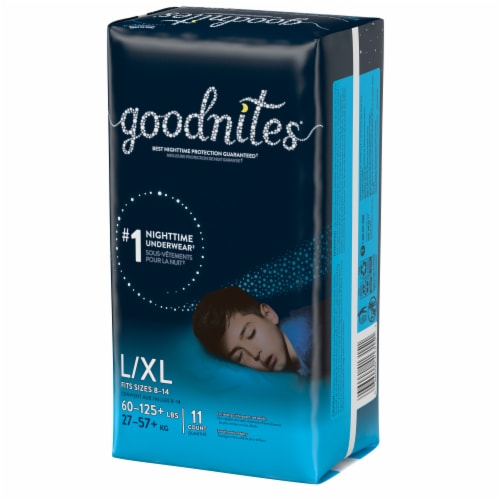 Goodnites Boys' Bedwetting Underwear, L/XL (60-125+ lbs) Perspective: top