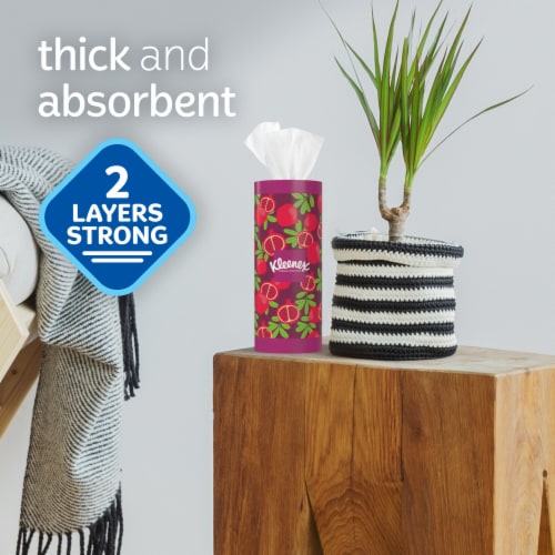 Kleenex Perfect Fit Facial Tissues Box Perspective: top