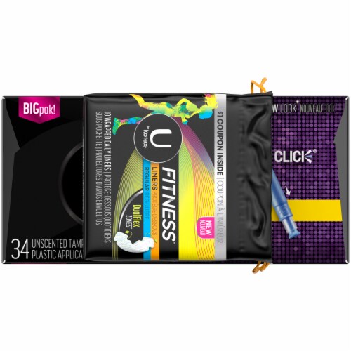 U by Kotex Click Regular Tampons Perspective: top