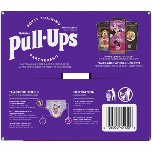 Pull-Ups Learning Designs Girls' Potty Training Pants 4T-5T (38-50 lbs), 56  ct