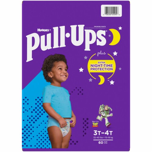 Pull-Ups Night-Time Boys' Potty Training Pants, 3T-4T (32-40 lbs) Perspective: top