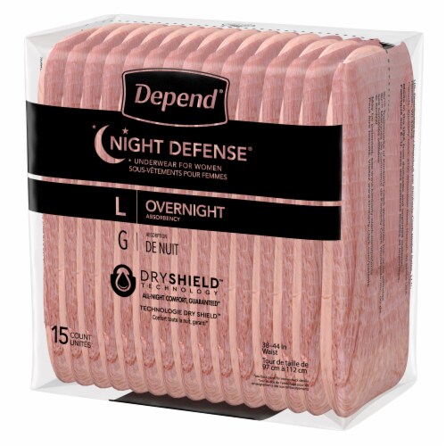 Depend® Night Defense Large Underwear for Women Perspective: top