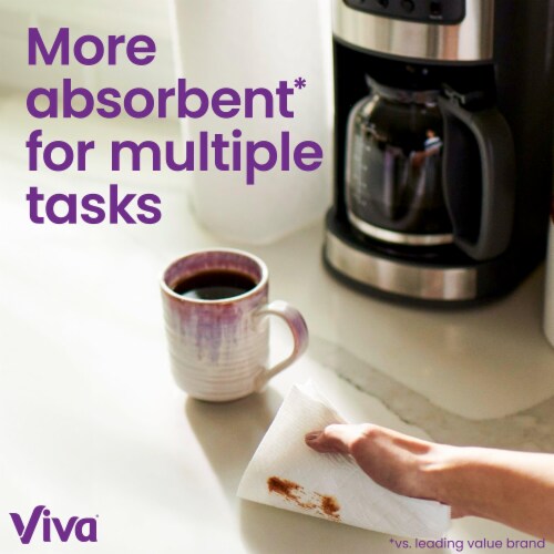 Viva Multi-Surface Cloth Choose-A-Sheet Big Rolls Paper Towels Perspective: top