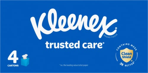Kleenex® Trusted Care® Facial Tissues Perspective: top