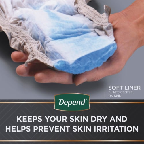 Depend Real Fit Maximum Absorbency Large/Extra Large Men Incontinence Underwear Perspective: top