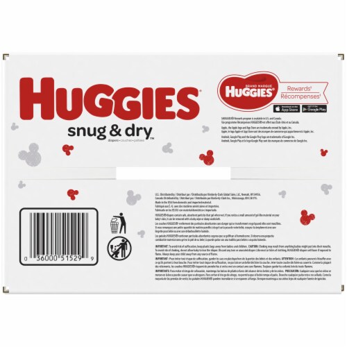 Huggies Snug & Dry Baby Diapers, Newborn (<10 lbs) Perspective: top