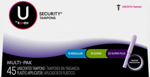 U by Kotex® Security® Premium Tampons Multi Pack Perspective: top
