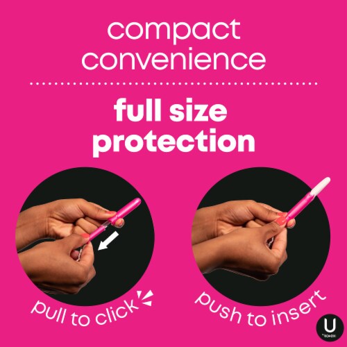 U by Kotex Click Compact Super Plus Tampons Perspective: top