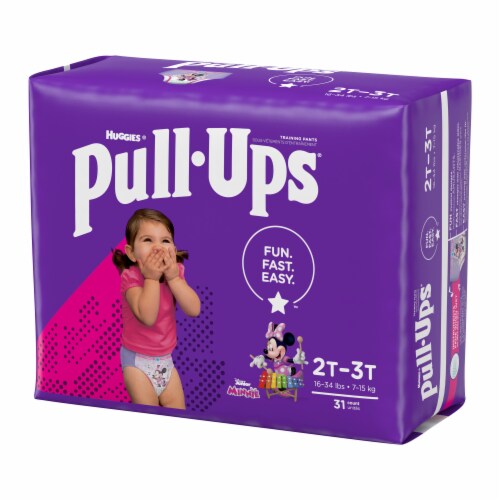 Pull-Ups® Learning Designs 2T-3T Girls Training Pants Huge Pack Perspective: top