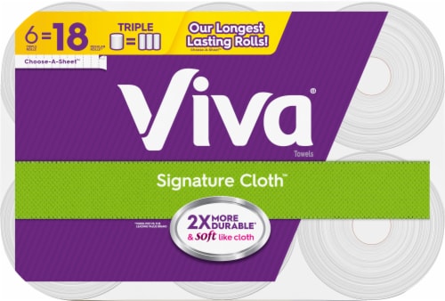 Viva® Triple Signature Cloth Paper Towels Perspective: top