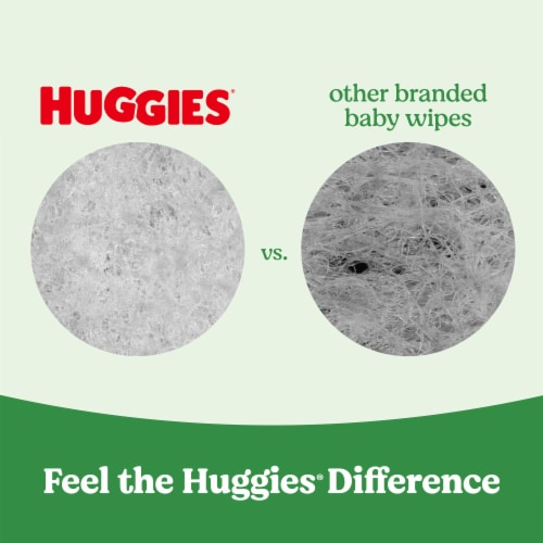 Huggies Natural Care Unscented Sensitive Baby Wipes Perspective: top
