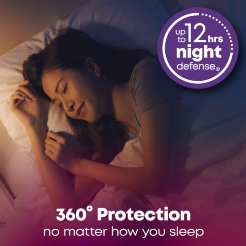 U by Kotex Clean & Secure Ultra Thin Overnight Pads with Wings Perspective: top