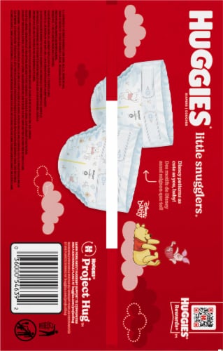 Huggies Little Snugglers Baby Diapers, Size 2 (12-18 lbs) Perspective: top
