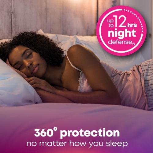 U by Kotex Balance Ultra Thin Overnight Pads with Wings Perspective: top