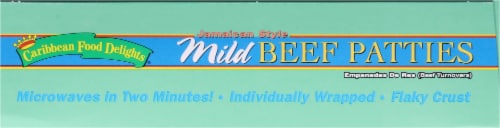 Caribbean Food Delights Jamican Style Mild Beef Patties 2ct Perspective: top