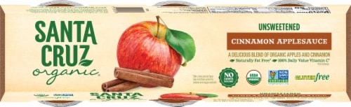 Santa Cruz Organic® Cinnamon Applesauce Cups Perspective: top