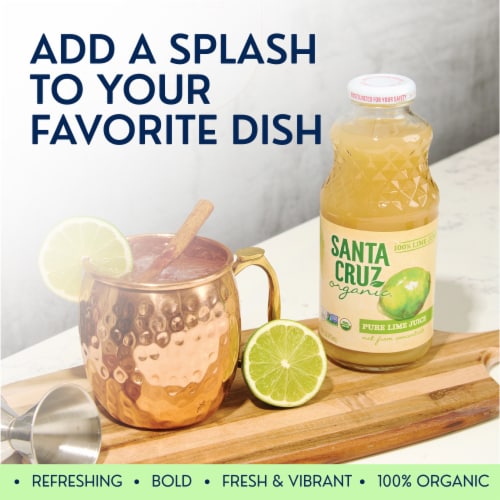Santa Cruz Organic Lime Juice Perspective: top