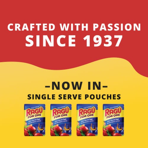 Ragu For One Old World Style Traditional Sauce Single-Serve Pouches Perspective: top
