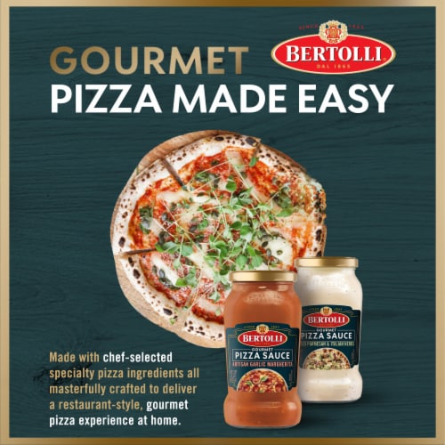 Bertolli® White Pizza Sauce with Italian Herbs Artisan Gourmet Pizza Sauce Perspective: top