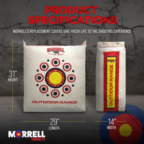 Morrell Outdoor Weatherproof Range Archery Target Replacement Field Point Cover Perspective: top