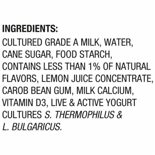 Dannon Whole Milk Non-Gmo Project Verified Vanilla Yogurt Tub Perspective: top